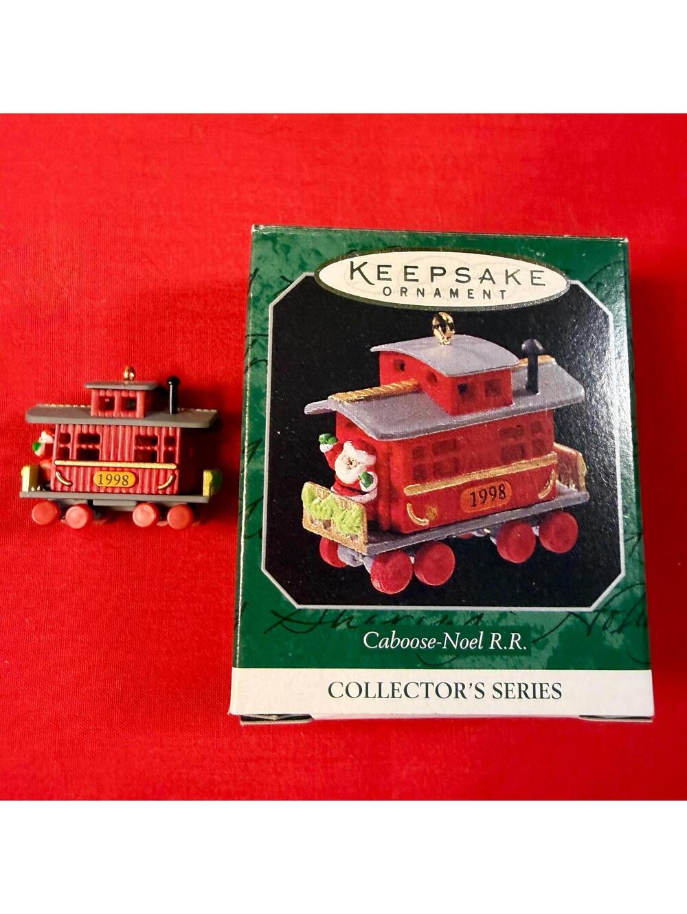Caboose - Noel R. R. - Hallmark Keepsake Miniature Ornament - 1998